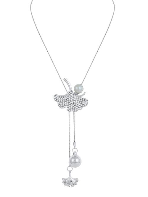 yellow metal long necklace - 15922052 - Standard Image - 1