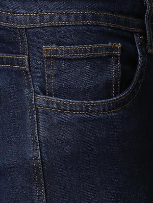 blue cotton blend plain jeans - 15922068 - Standard Image - 5