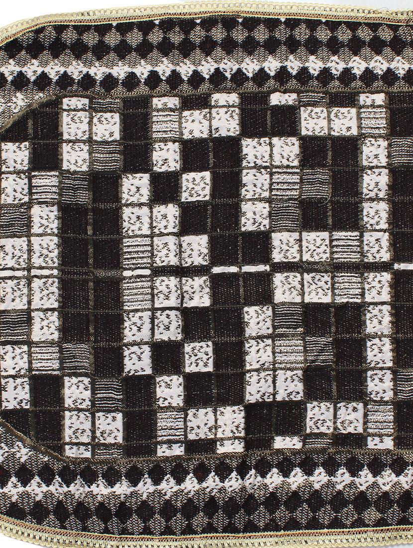polyester fabric check design sofa covers set of 6 seater - multi-color - 15922527 - Zoom Image - 2