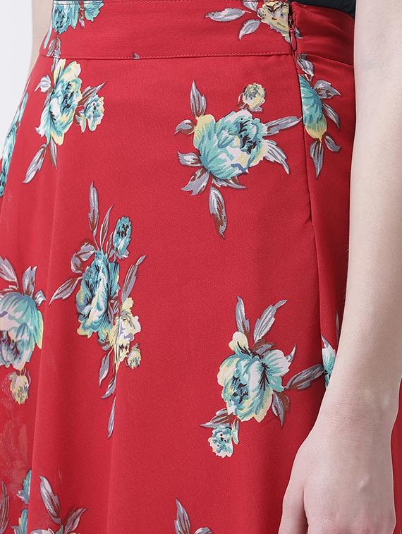 Floral printed flared skirt - 15922993 - Zoom Image - 5