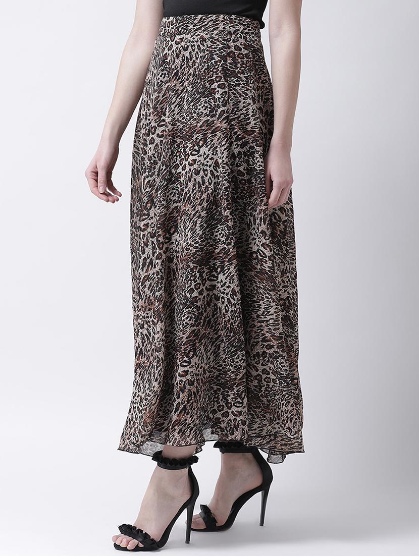 Animal printed flared skirt - 15922994 - Zoom Image - 2