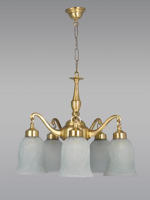 Fos Lighting Classic Down Facing 5 Light Brass Chandelier - 15923323 - Standard Image - 2