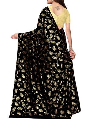 floral printed saree with blouse - 15923438 - Standard Image - 2