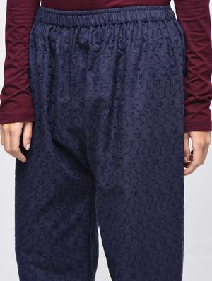 chikenkari embroidered palazzo - 15923480 - Standard Image - 5