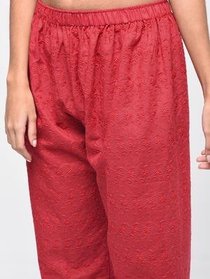 Chikenkari embroidered palazzo - 15923483 - Standard Image - 5