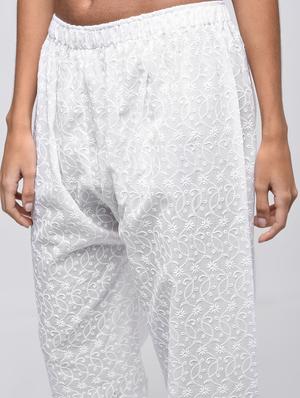 chikenkari embroidered palazzo - 15923485 - Standard Image - 5