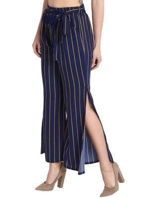 side slit striped palazzo - 15923493 - Standard Image - 2