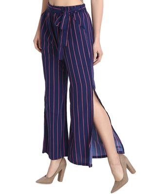 side slit striped palazzo - 15923494 - Standard Image - 2