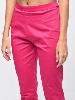 button detail flat front trousers - 15923501 - Standard Image - 5