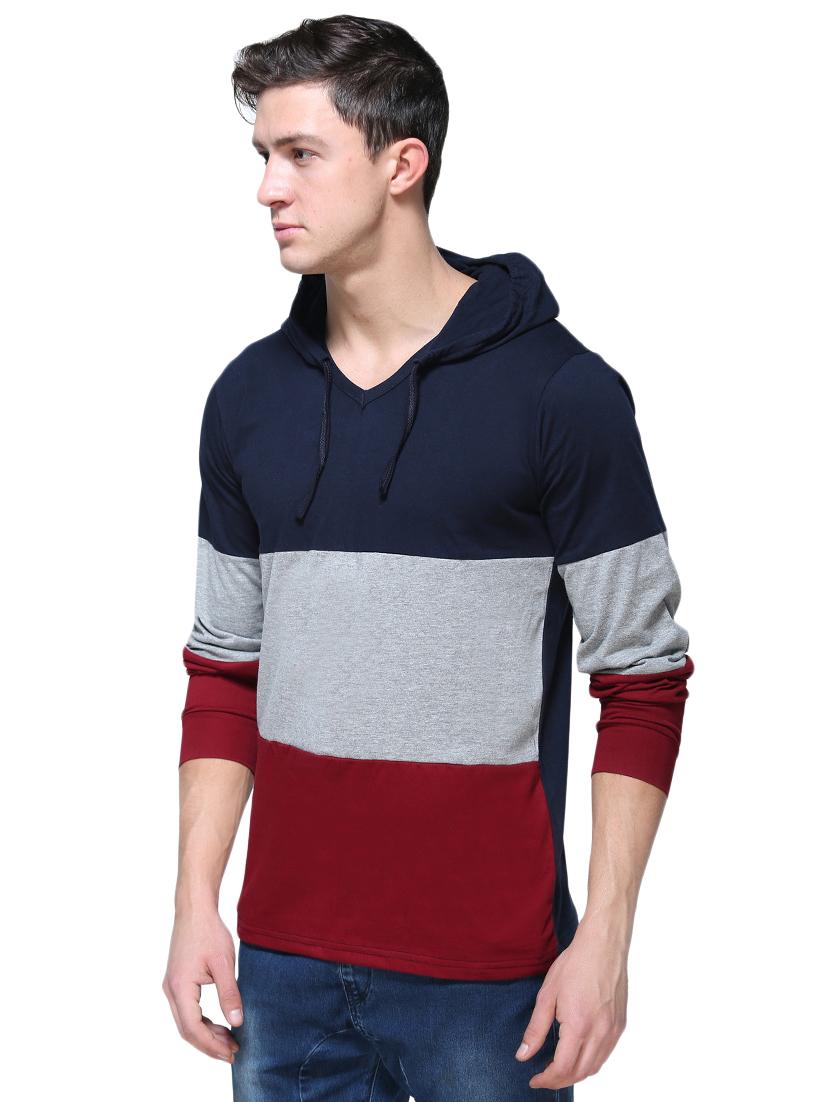 multicolor cotton color block tshirt - 15923988 - Zoom Image - 2