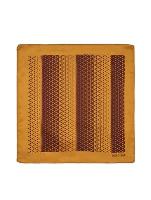 orange and dark brown silk pocketsquare - 15924077 - Standard Image - 2