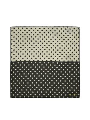 black & white silk pocketsquare - 15924078 - Standard Image - 2