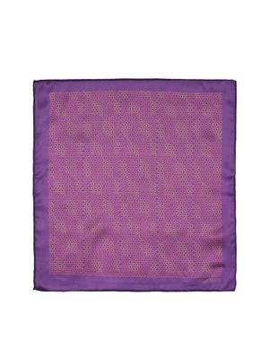 deep purple silk pocketsquare - 15924103 - Standard Image - 2