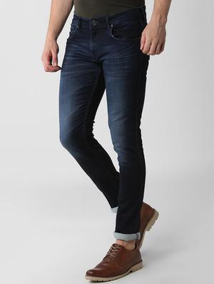 blue cotton blend light washed jeans - 15924813 - Standard Image - 2