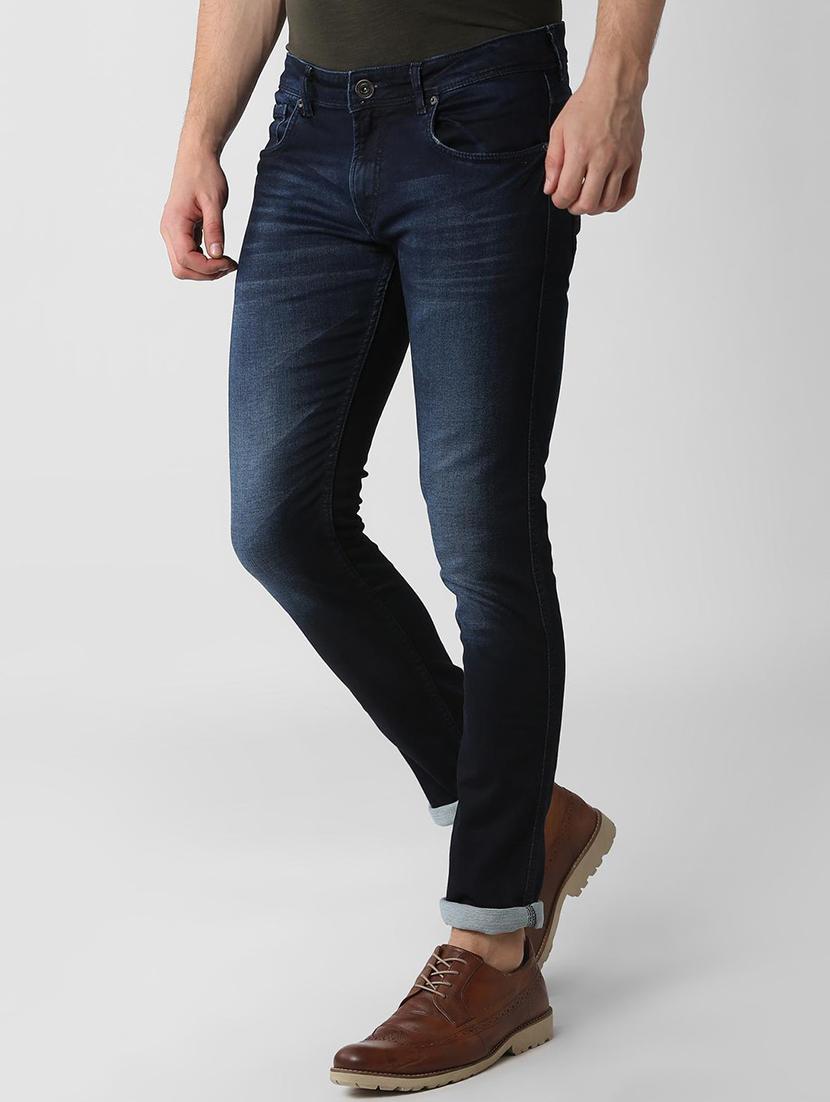 blue cotton blend light washed jeans - 15924813 - Zoom Image - 2