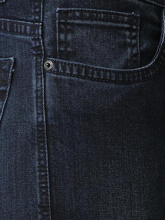 blue cotton blend plain jeans - 15924821 - Zoom Image - 5