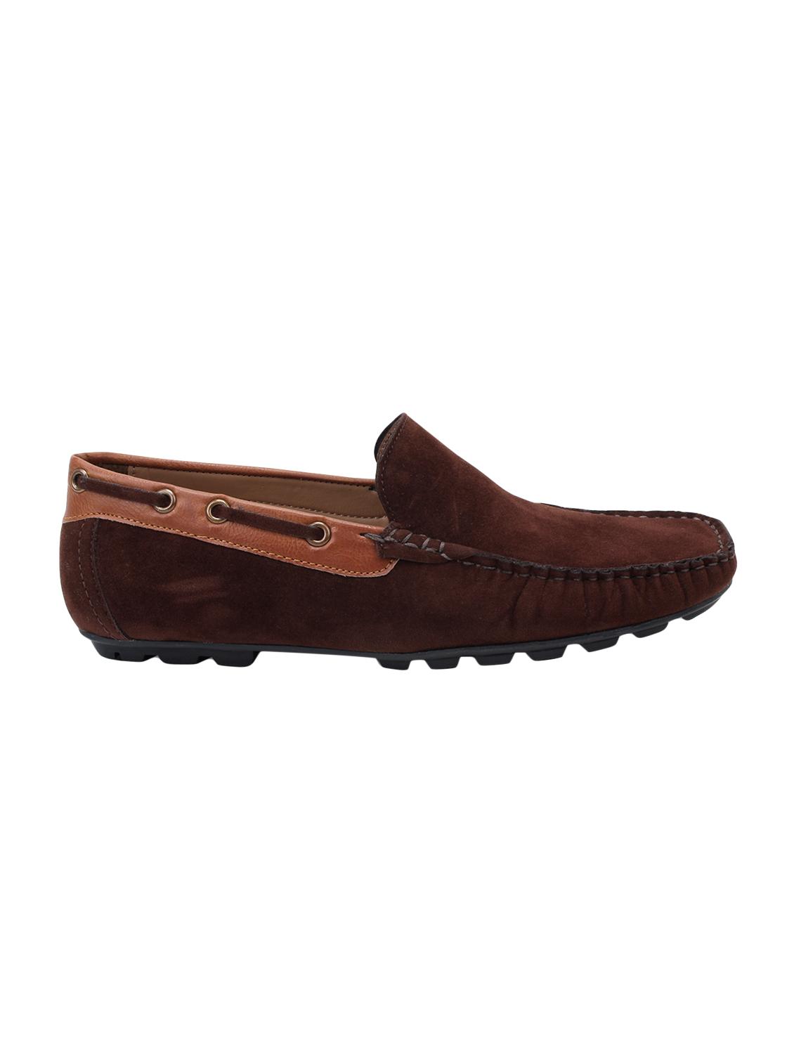 brown Suede slip on loafers - 15925343 - Zoom Image - 2