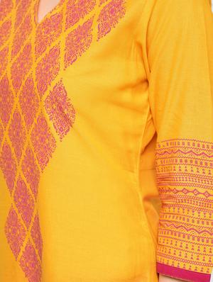 block print straight kurta - 15925463 - Standard Image - 5