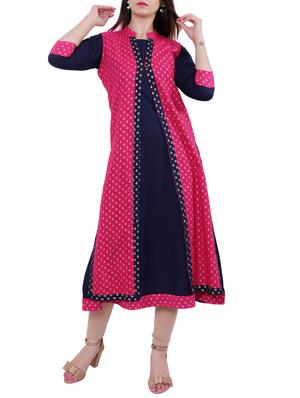 foil print kurta with jacket - 15926431 - Standard Image - 2