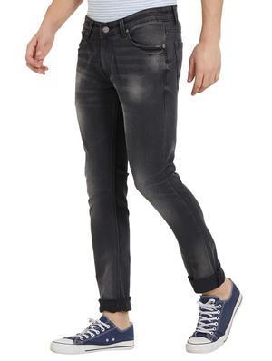 black cotton washed jeans - 15926665 - Standard Image - 2