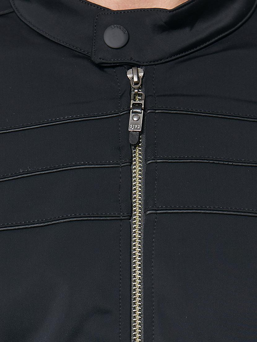 black solid casual jacket - 15926693 - Zoom Image - 5