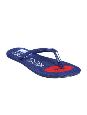 navy toe separator flip flops - 15928268 - Standard Image - 2