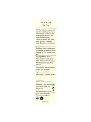 org'era tea tree face wash - 15929559 - Standard Image - 2