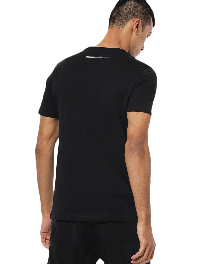 black cotton blend t-shirt - 15929968 - Zoom Image - 2
