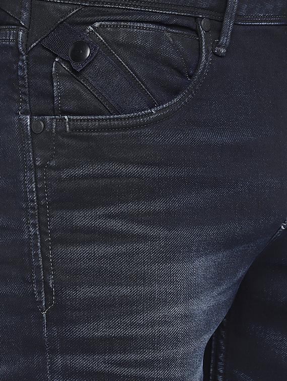 blue cotton washed jeans - 15930478 - Zoom Image - 5
