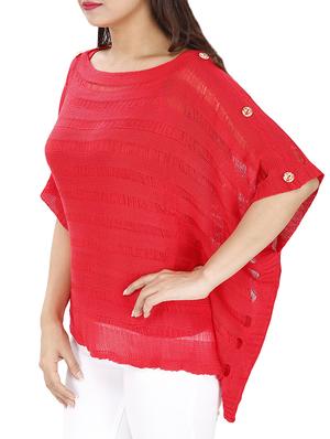 button detail knitted top - 15931460 - Standard Image - 2