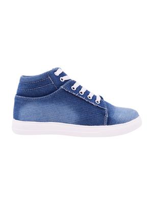 blue lace-up sneakers - 15932201 - Standard Image - 2
