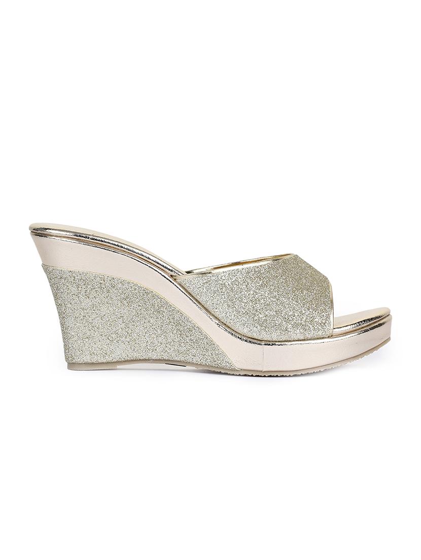 gold slip on wedges - 15932363 - Zoom Image - 2