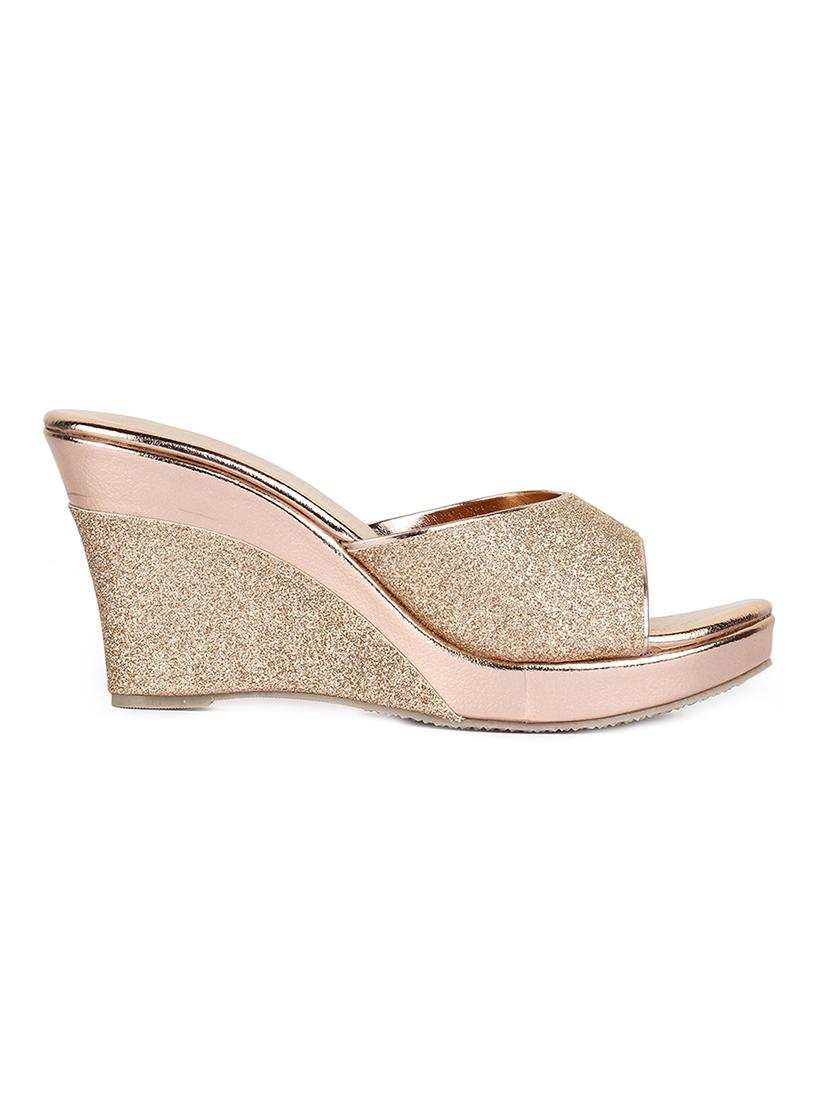 gold slip on wedges - 15932365 - Zoom Image - 2