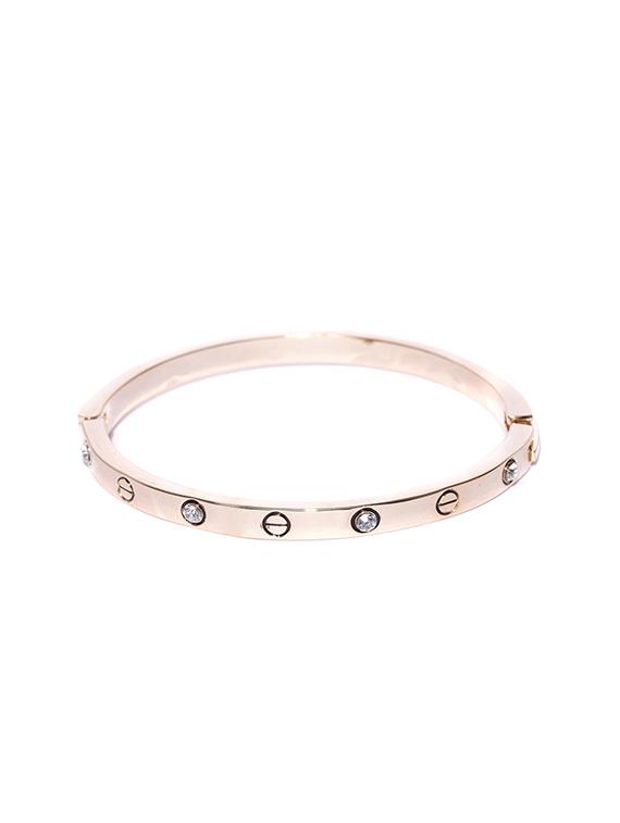 gold metal bangle bracelet - 15932824 - Zoom Image - 2