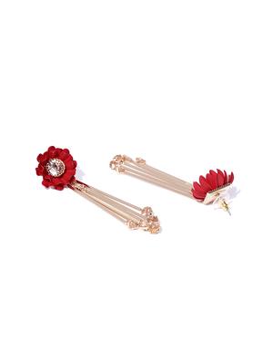 red brass drop earring - 15932857 - Standard Image - 2