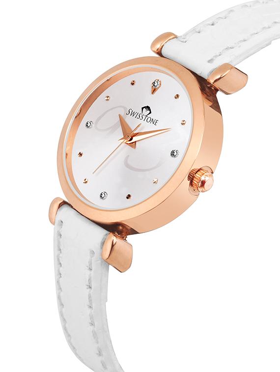 swisstone ck319-wht round dial analog watch - 15933017 - Zoom Image - 2