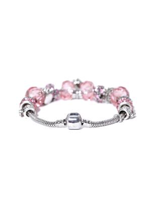 pink metal bangle bracelet - 15933194 - Standard Image - 2