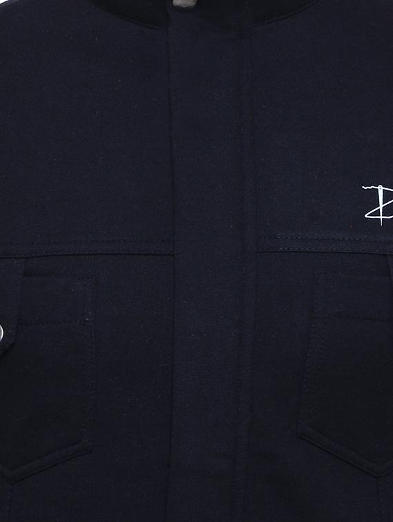 black cotton casual jacket - 15933780 - Zoom Image - 5