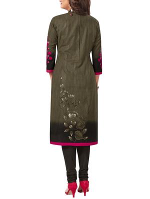 Printed unstitched churidaar suit - 15934027 - Standard Image - 2