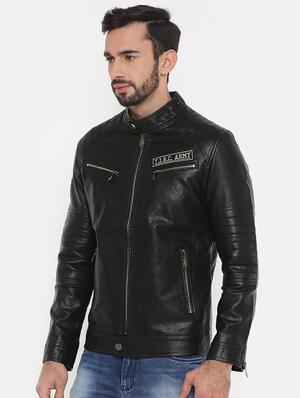 black leather biker jacket - 15934372 - Standard Image - 2