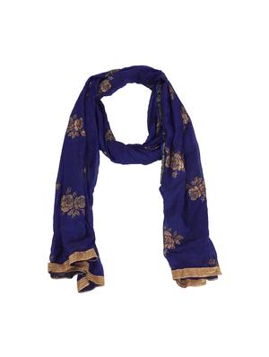 Block printed silk dupatta - 15936477 - Standard Image - 2