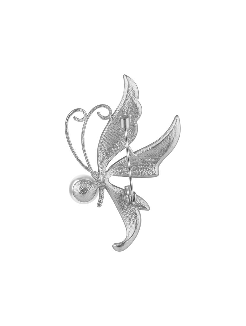 silver metal brooch - 15937990 - Zoom Image - 2