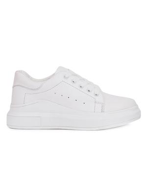 white lace-up sneakers - 15938141 - Standard Image - 2