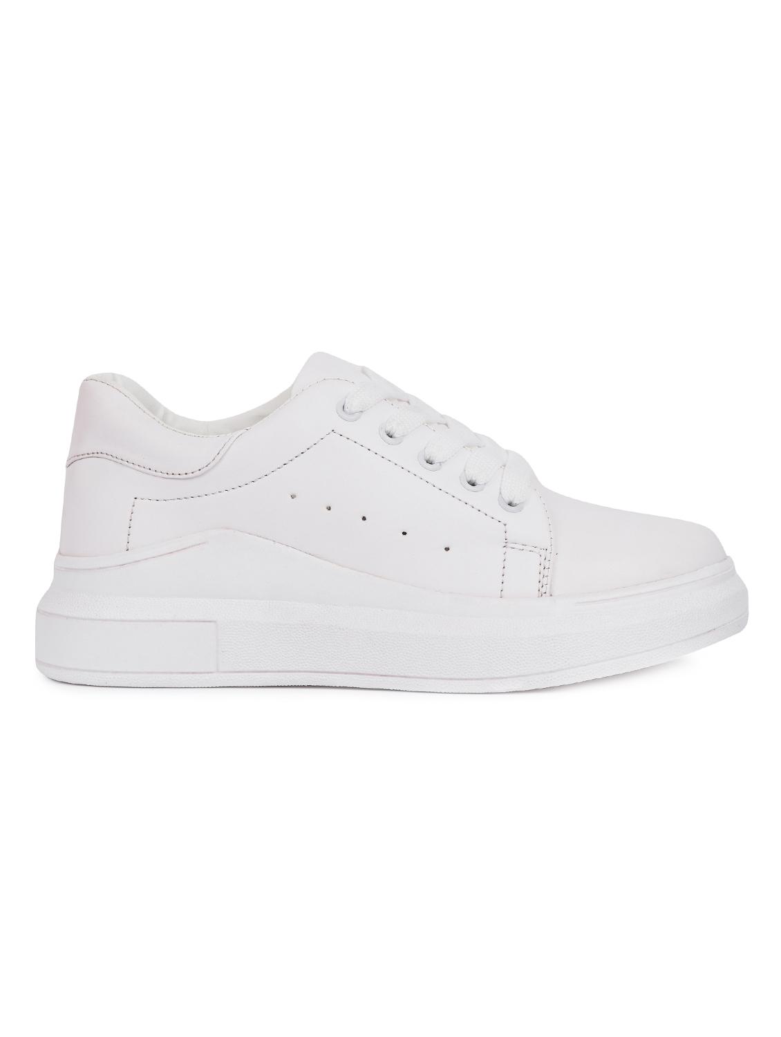 white lace-up sneakers - 15938141 - Zoom Image - 2
