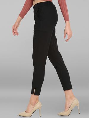 elasticated waist side slit trouser - 15938593 - Standard Image - 2