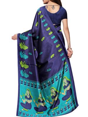 conversational printed saree with blouse - 15939995 - Standard Image - 2