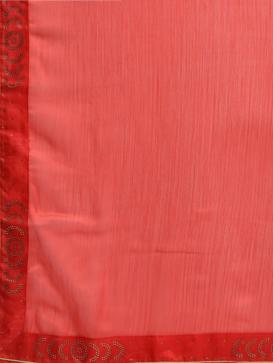 embellished lace border saree with blouse - 15940668 - Zoom Image - 5