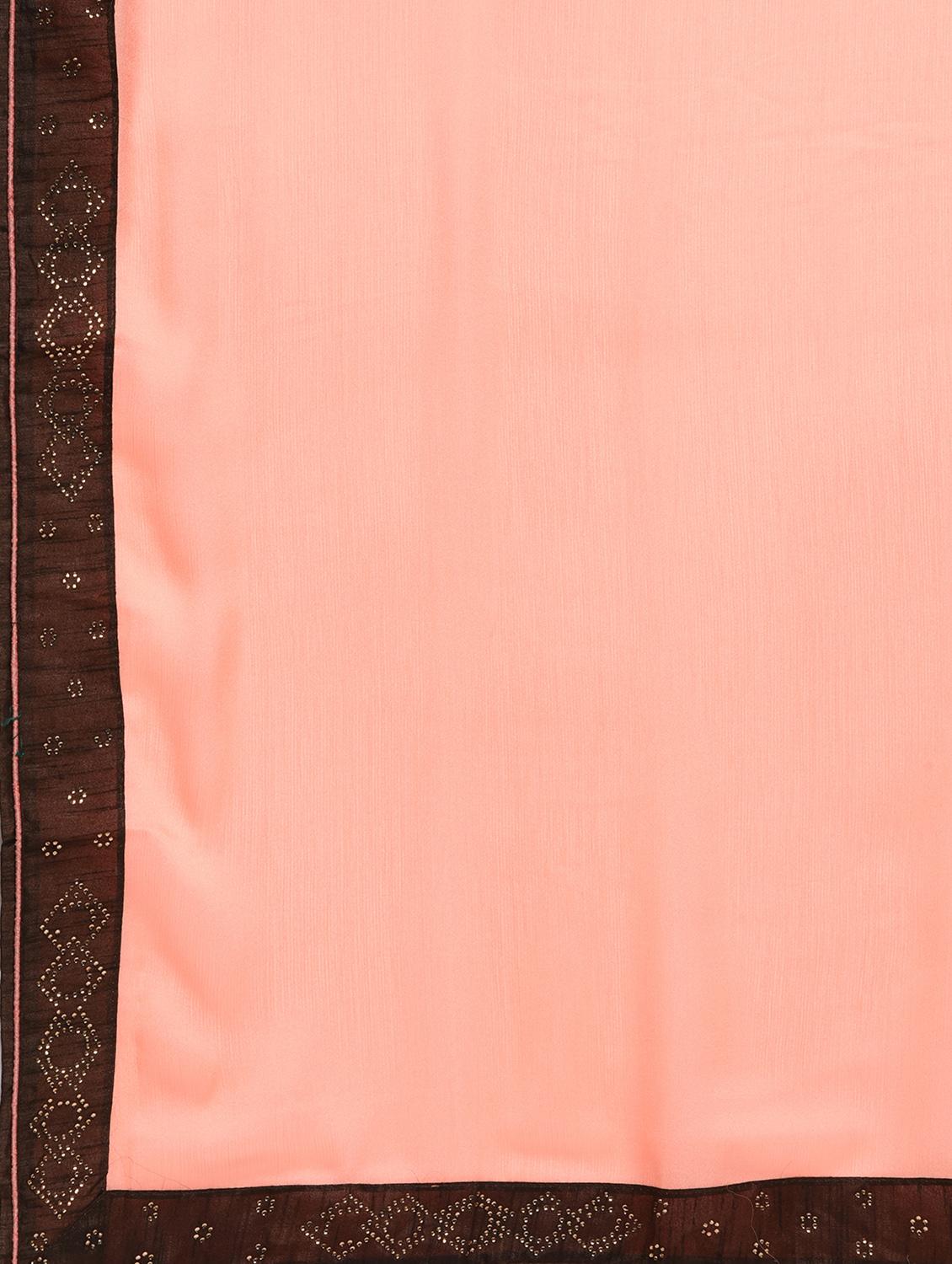embellished lace border saree with blouse - 15940672 - Zoom Image - 5