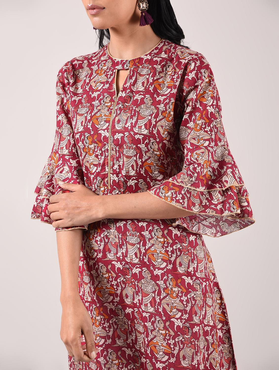 a-line printed kurta - 15943718 - Zoom Image - 5
