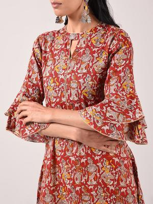 straight printed kurta - 15943719 - Standard Image - 5